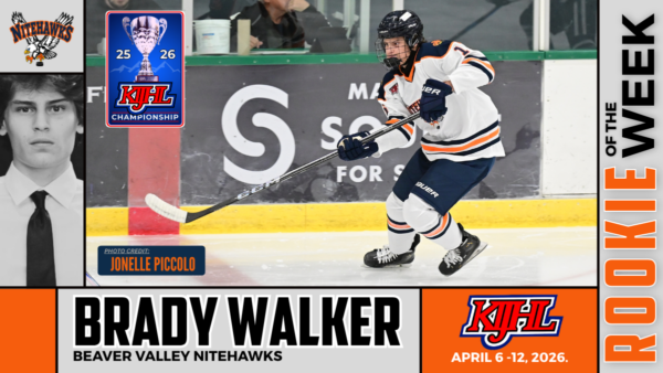 Nitehawks’ Walkers earns second straight Rookie of the Week